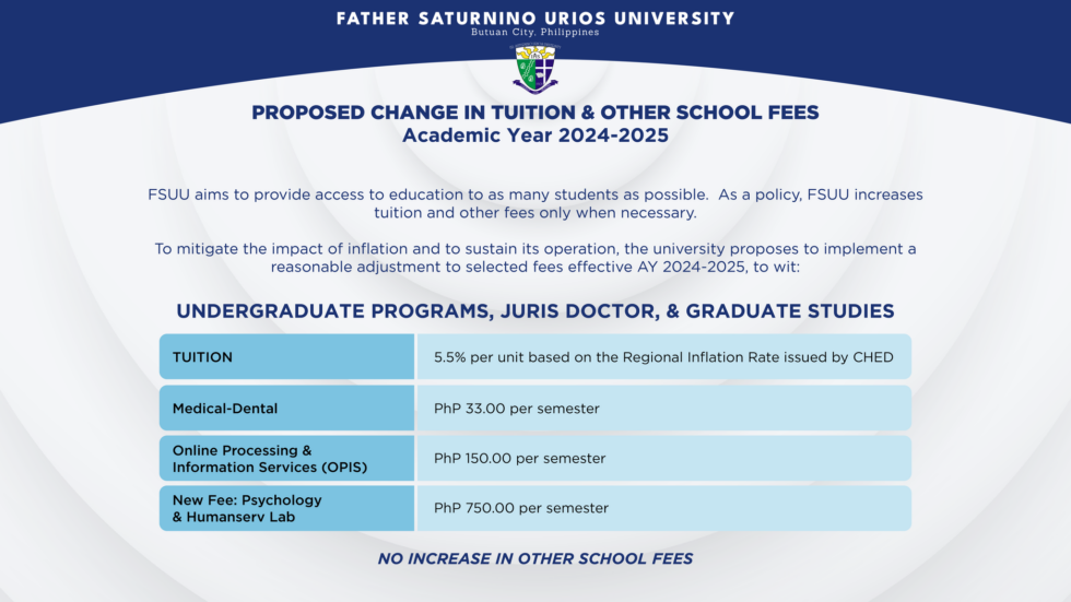 The Proposed Tuition and Other School Fees in all Levels for the Academic Year 20242025 www